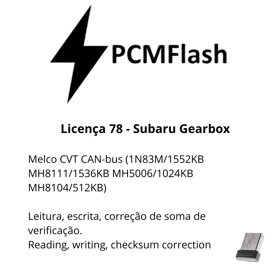 Dongle PCM Flash - Liçencas PCM (01 a 98) | OBD 2 TRUCK