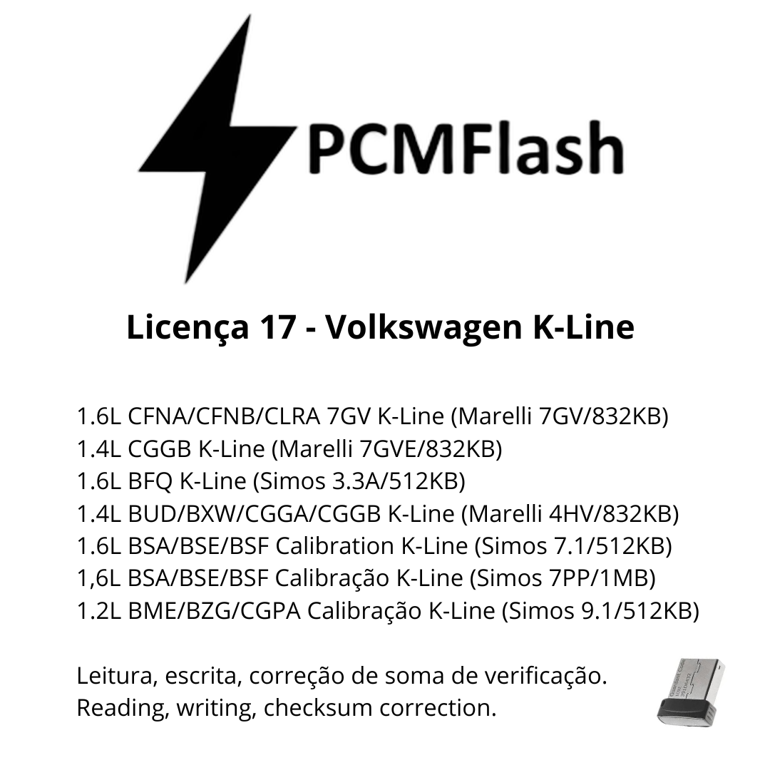 Dongle PCM Flash - Liçencas PCM (01 a 98) | OBD 2 TRUCK