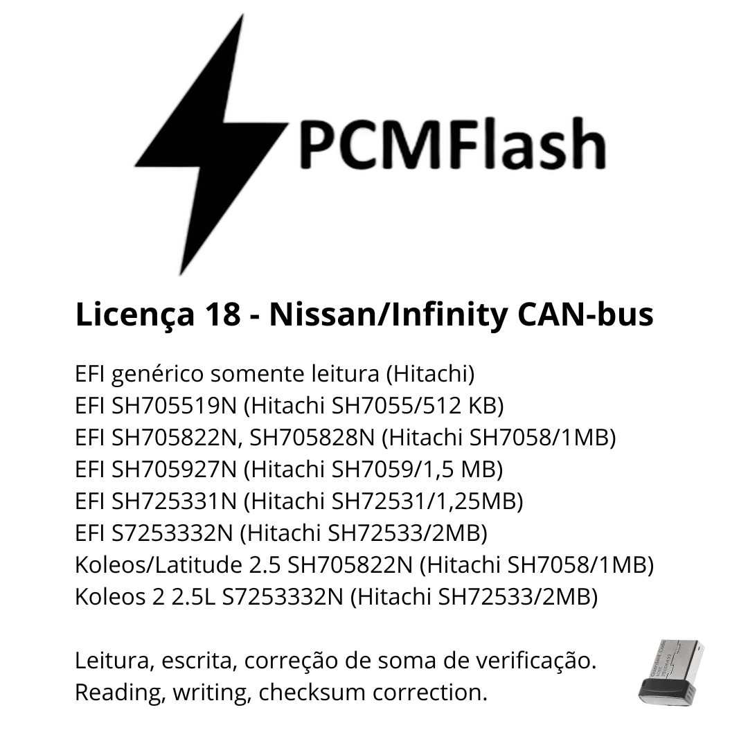 Dongle PCM Flash - Liçencas PCM (01 a 98) | OBD 2 TRUCK