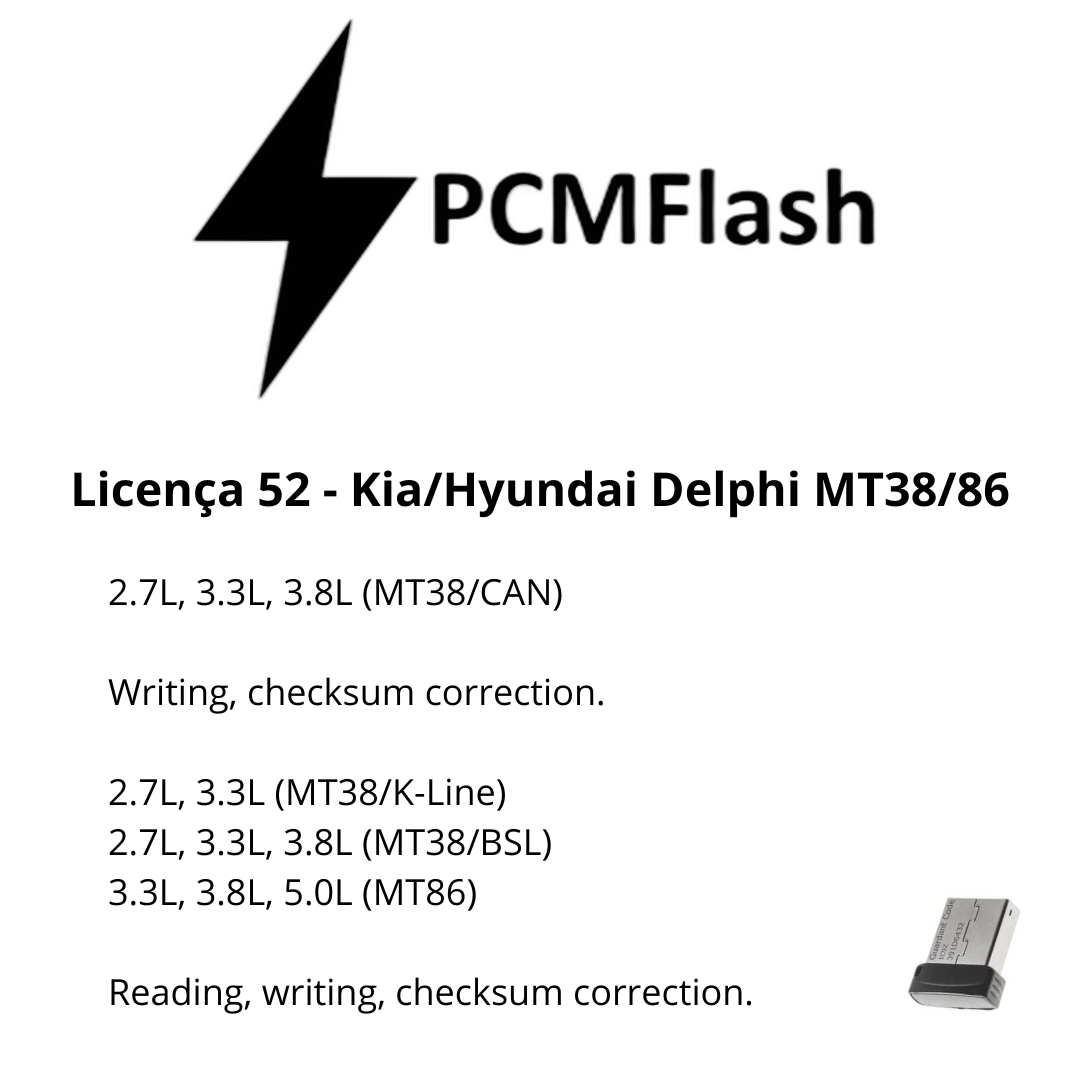 Dongle PCM Flash - Liçencas PCM (01 a 98) | OBD 2 TRUCK