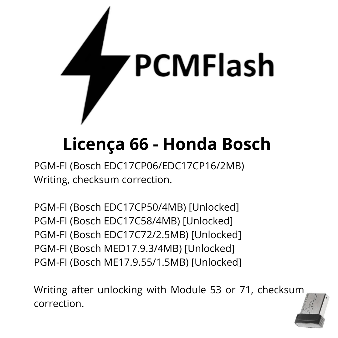 Dongle PCM Flash - Liçencas PCM (01 a 98) | OBD 2 TRUCK