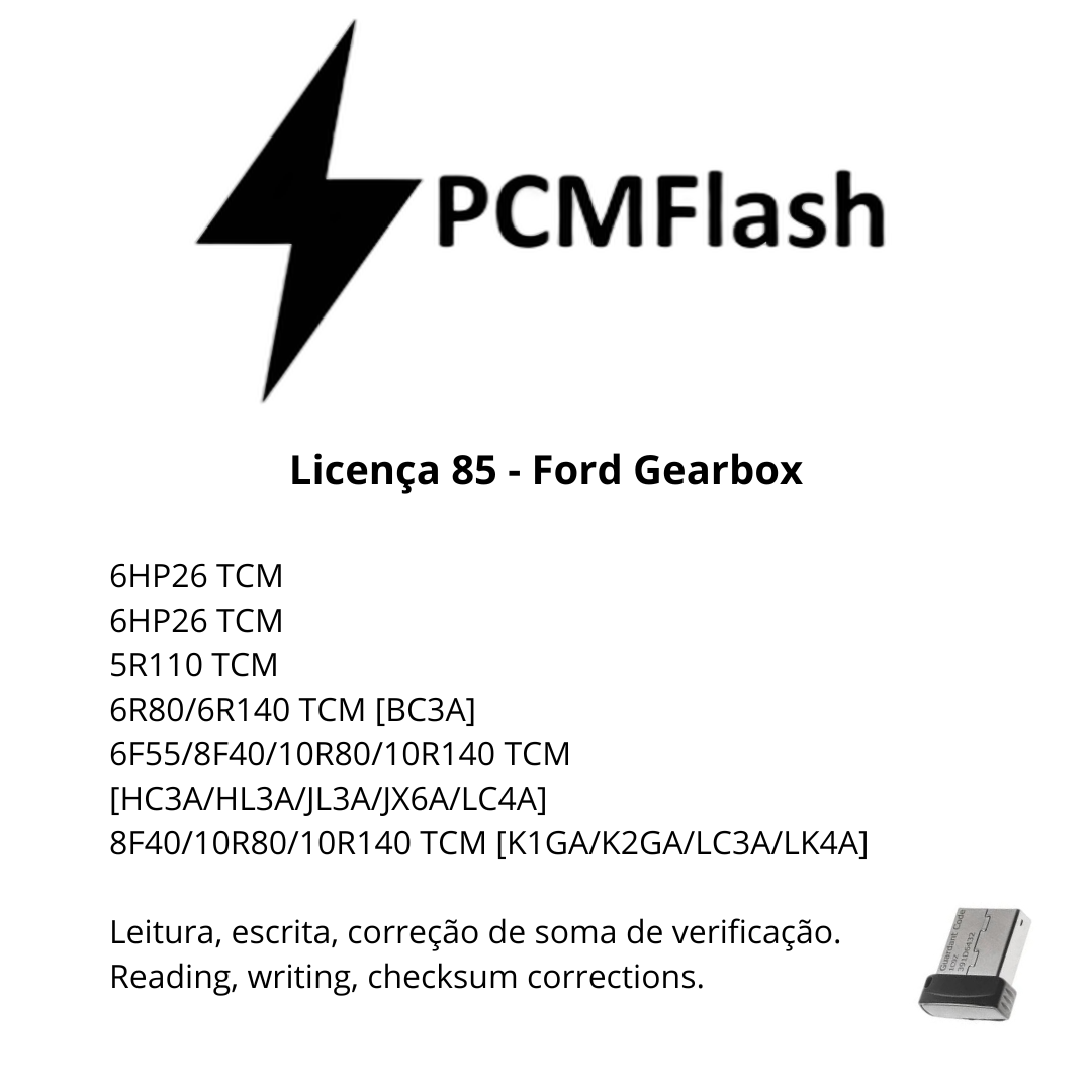 Dongle PCM Flash - Liçencas PCM (01 a 98) | OBD 2 TRUCK