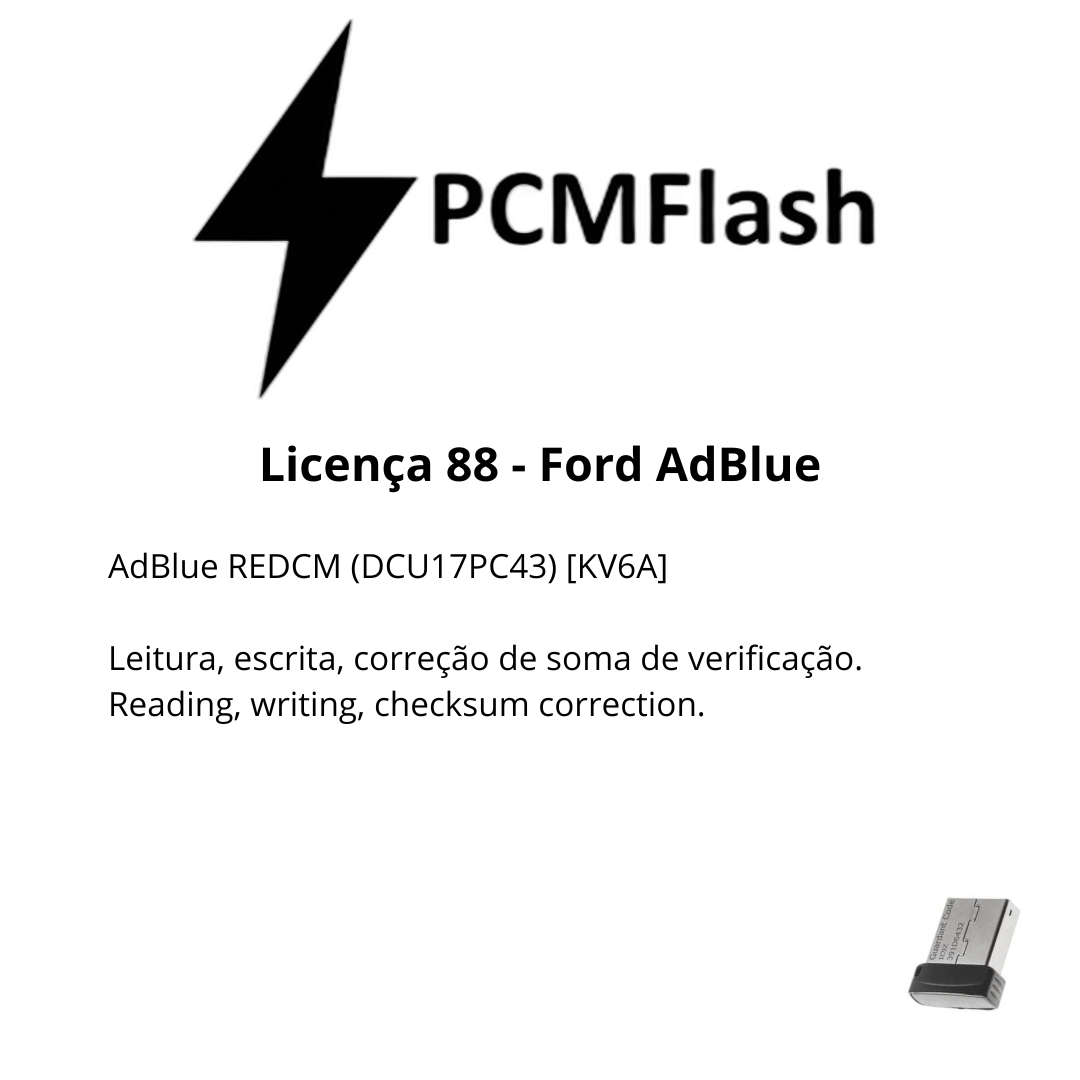 Dongle PCM Flash - Liçencas PCM (01 a 98) | OBD 2 TRUCK