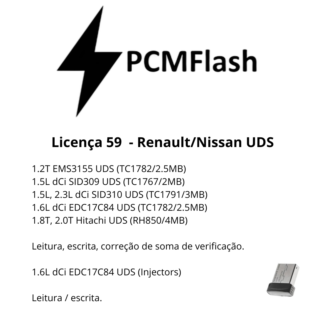 Dongle PCM Flash - Liçencas PCM (01 a 98) | OBD 2 TRUCK