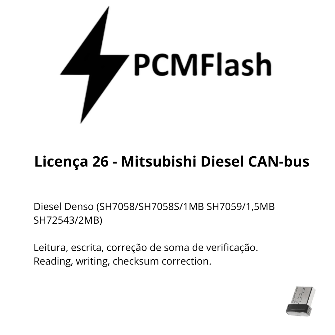 Dongle PCM Flash - Liçencas PCM (01 a 98) | OBD 2 TRUCK