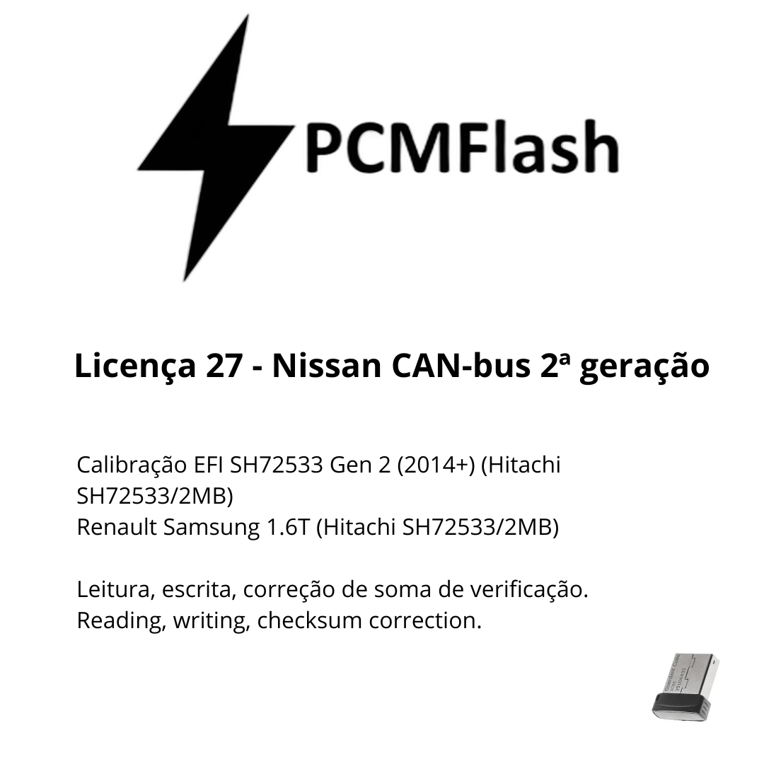 Dongle PCM Flash - Liçencas PCM (01 a 98) | OBD 2 TRUCK