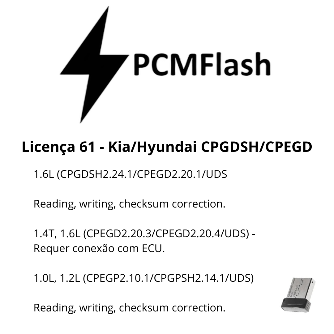 Dongle PCM Flash - Liçencas PCM (01 a 98) | OBD 2 TRUCK