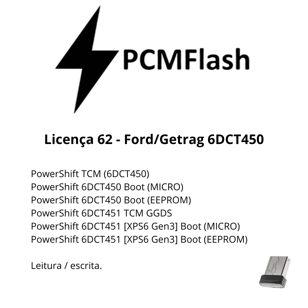Dongle PCM Flash - Liçencas PCM (01 a 98) | OBD 2 TRUCK