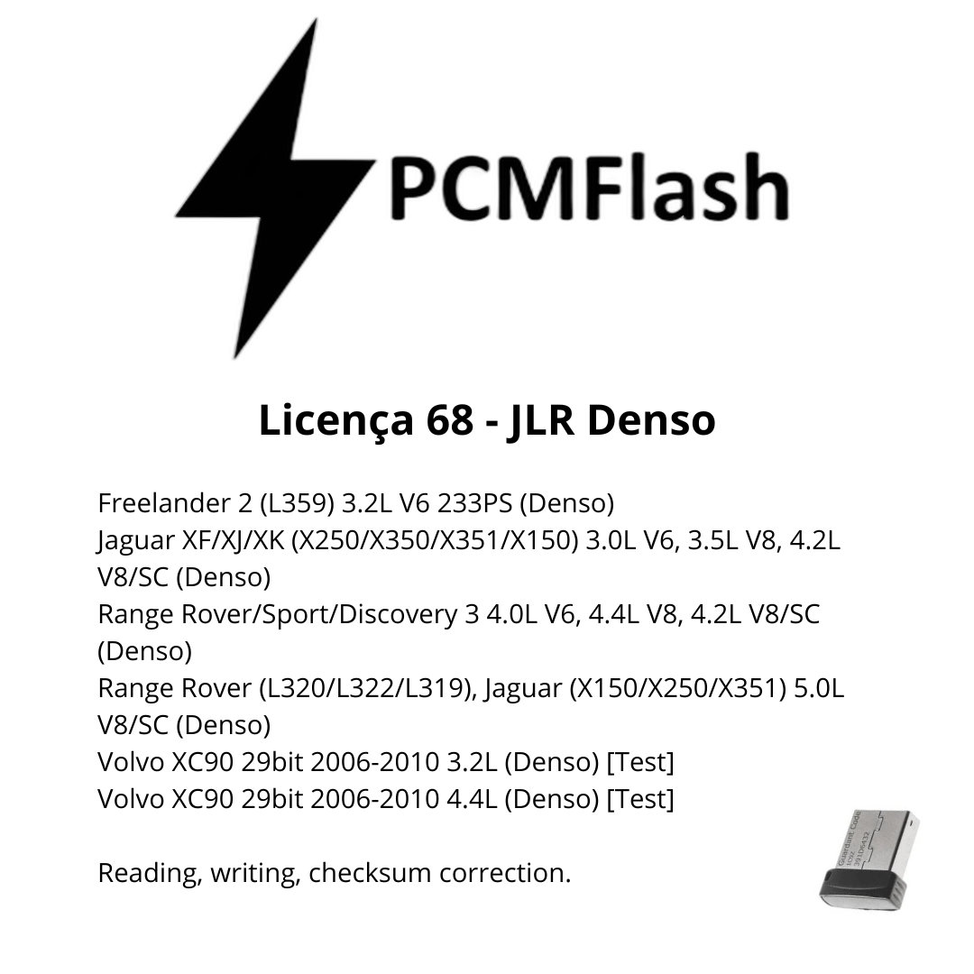 Dongle PCM Flash - Liçencas PCM (01 a 98) | OBD 2 TRUCK