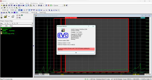 Software de edición WinOLS 2.24: Programación maestra de ECU