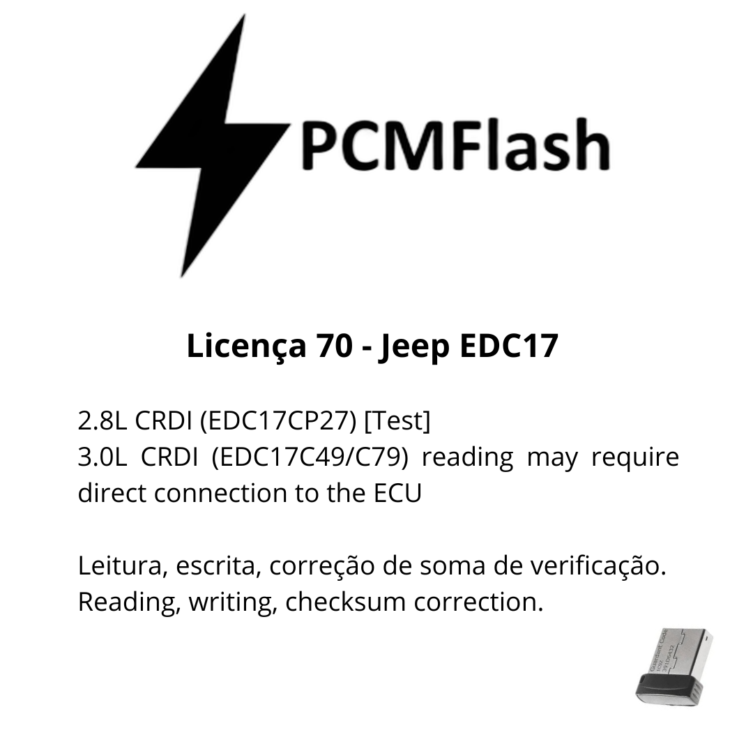 Dongle PCM Flash - Liçencas PCM (01 a 98) | OBD 2 TRUCK