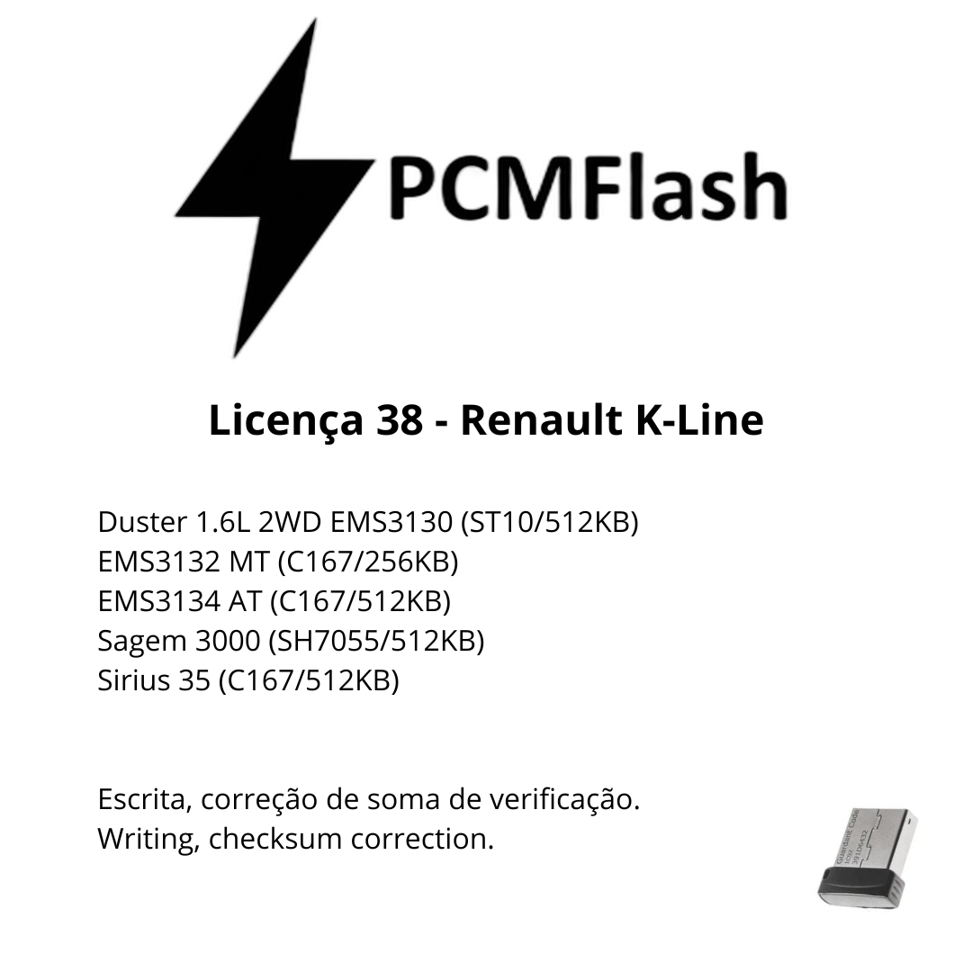 Dongle PCM Flash - Liçencas PCM (01 a 98) | OBD 2 TRUCK