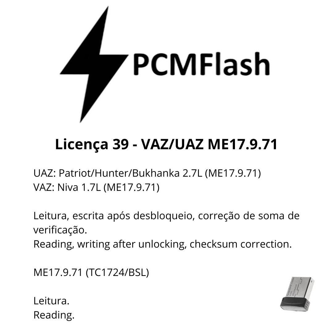 Dongle PCM Flash - Liçencas PCM (01 a 98) | OBD 2 TRUCK