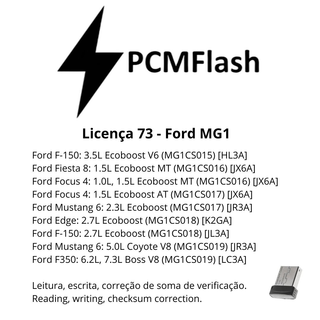 Dongle PCM Flash - Liçencas PCM (01 a 98) | OBD 2 TRUCK