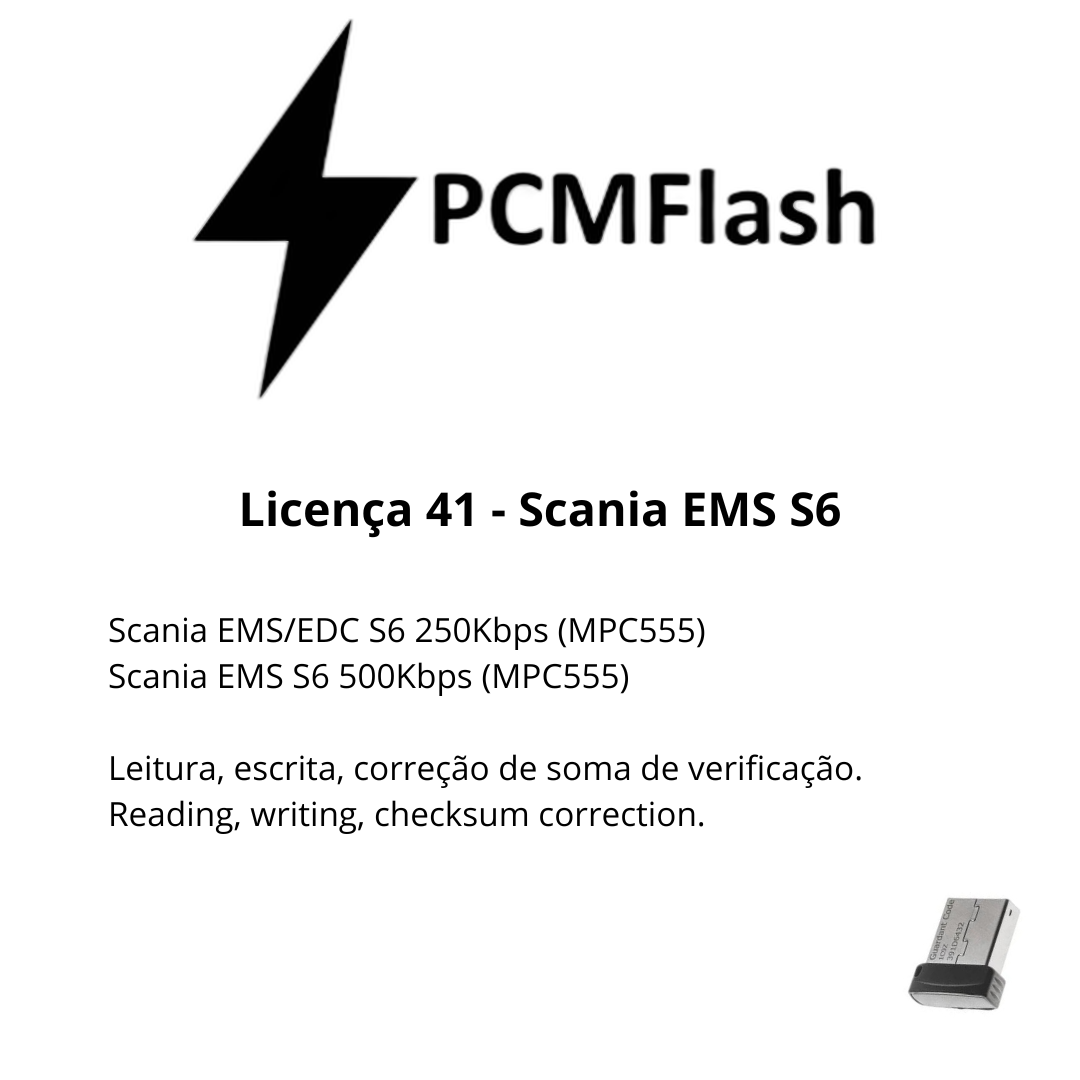 Dongle PCM Flash - Liçencas PCM (01 a 98) | OBD 2 TRUCK