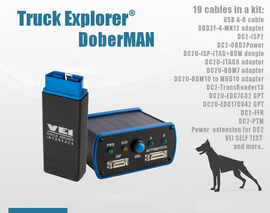 Truck Explorer DoberMAN: Ferramenta Especializada para Programação e Diagnóstico de Caminhões MAN | OBD 2 TRUCK