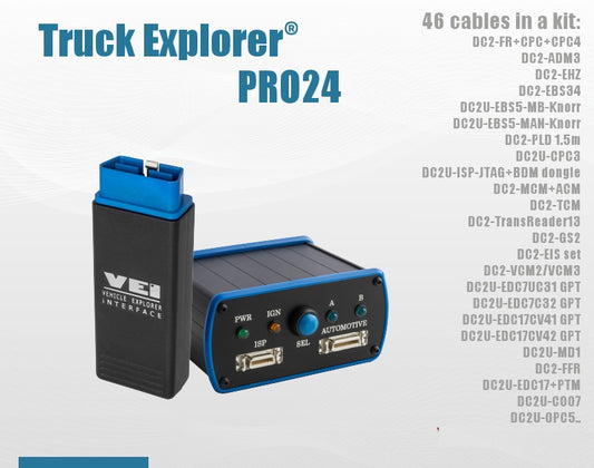 Truck Explorer PRO25: Diagnóstico e Programação de Veículos Pesados | OBD 2 TRUCK
