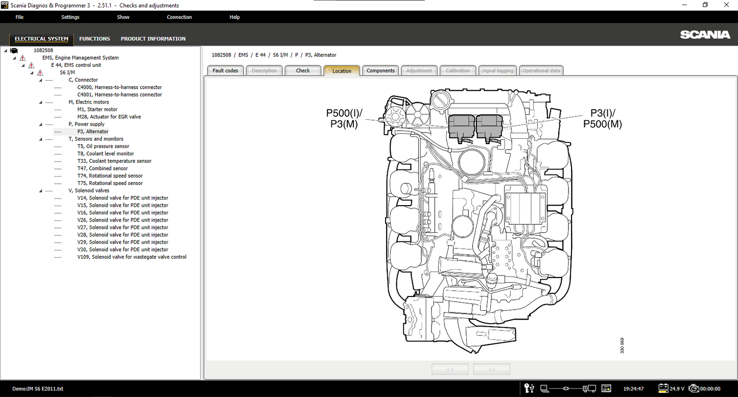 Scania Diagnos & Programmer 3 (SDP3 2.65) Versão Marinho e Industrial - Instalação via TeamViewer.