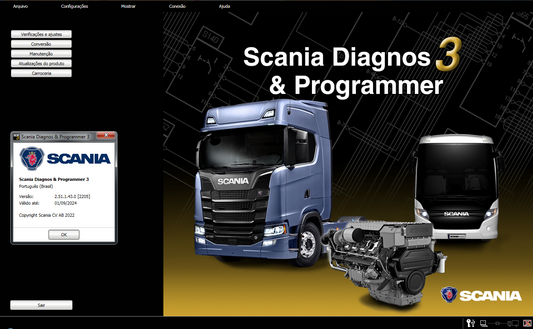 Scania Diagnos & Programmer 3 (SDP3 2.65) - Ônibus, Caminhões (NTGs) e Motores