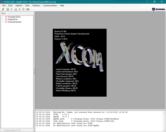 Scania XCOM (2.30.0): Diagnóstico e Programação de Veículos Scania