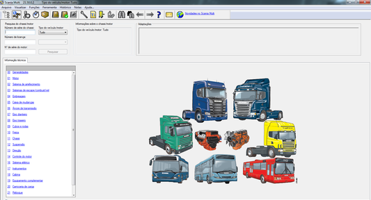 Scania Multi (v21.120.0.0.) - Catálogo de Peças e Manuais de Serviço
