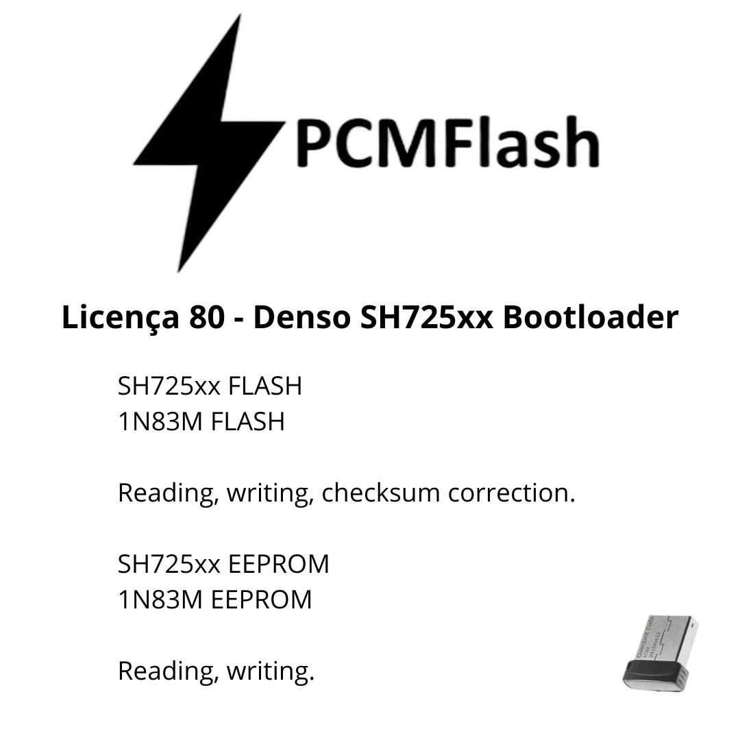 Doongle PCM Flash - Licensa de módulos 01 a 96 - Software para Remap de ECU's