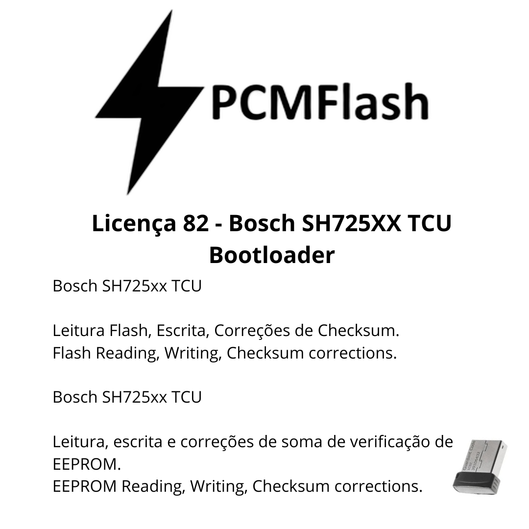 Doongle PCM Flash - Licensa de módulos 01 a 96 - Software para Remap de ECU's