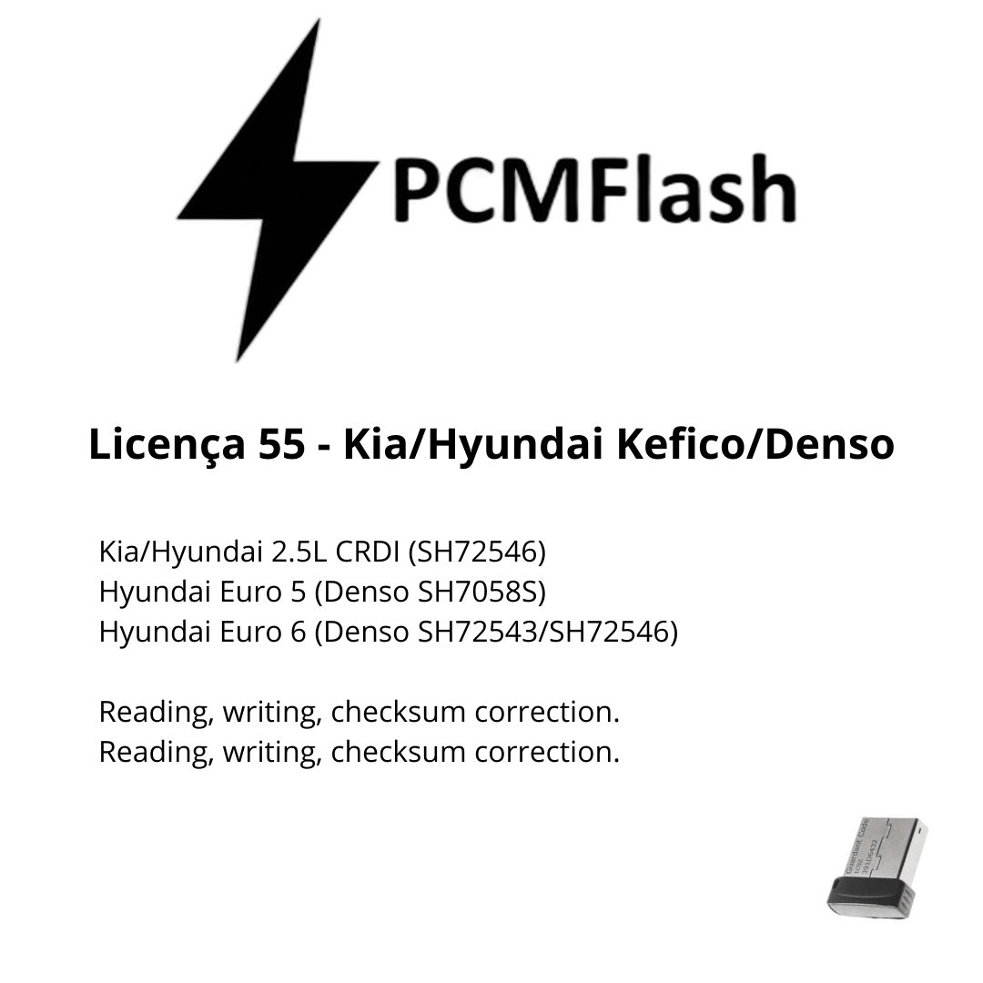 Doongle PCM Flash - Licença de 01 a 96 - Software para Remap de ECU's | OBD 2 TRUCK