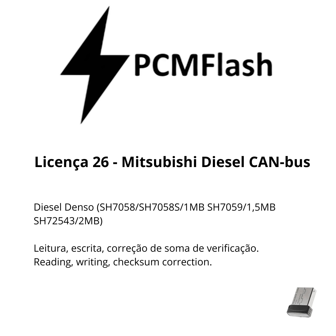 Doongle PCM Flash - Licensa de módulos 01 a 96 - Software para Remap de ECU's