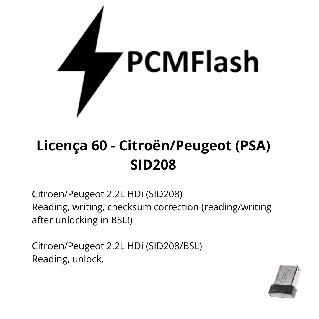 Doongle PCM Flash - Licença de 01 a 96 - Software para Remap de ECU's | OBD 2 TRUCK