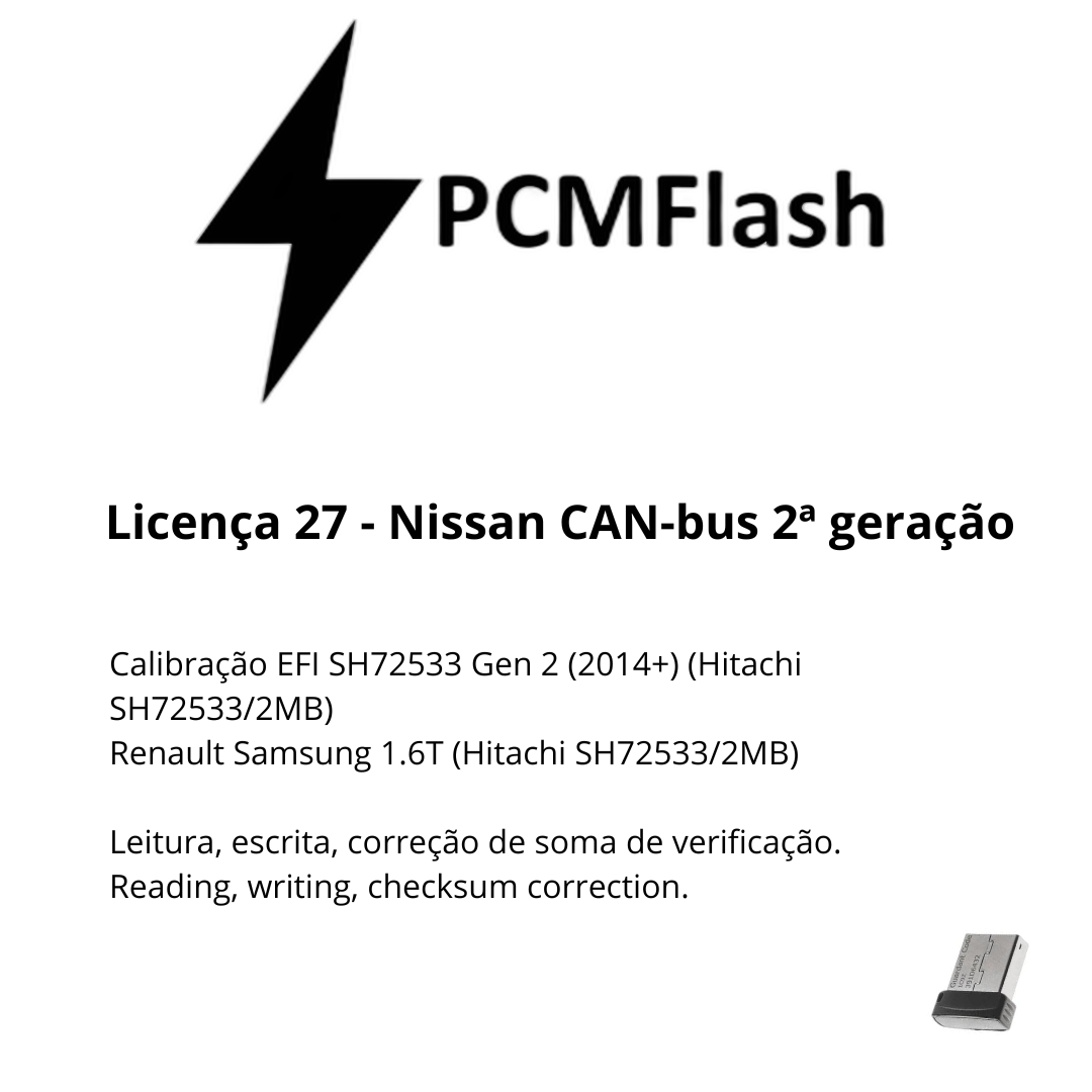 Doongle PCM Flash - Licencia para módulos 01 a 96 - Software para reasignación de ECU