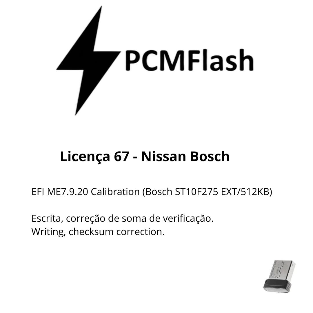 Doongle PCM Flash - Licensa de módulos 01 a 96 - Software para Remap de ECU's