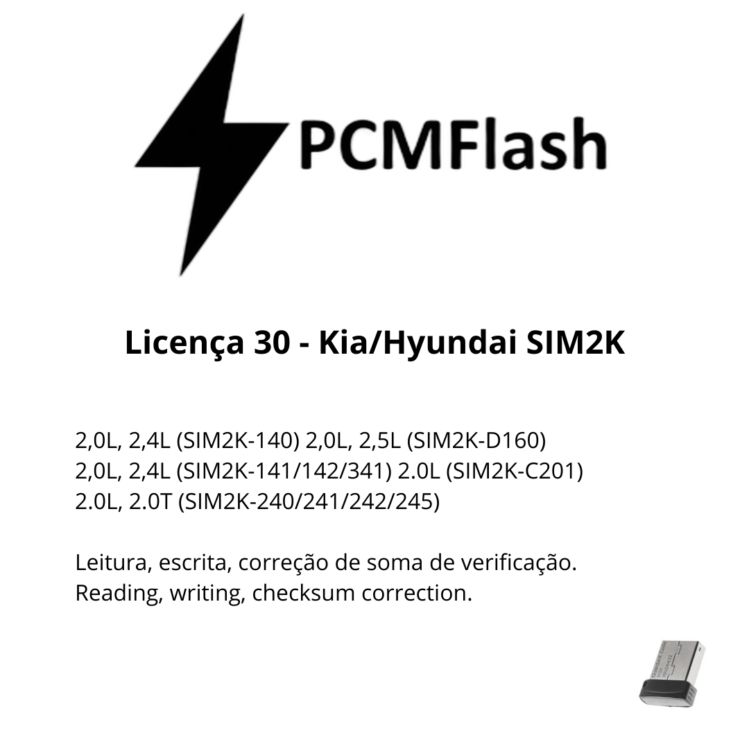 Doongle PCM Flash - Licença de 01 a 96 - Software para Remap de ECU's | OBD 2 TRUCK