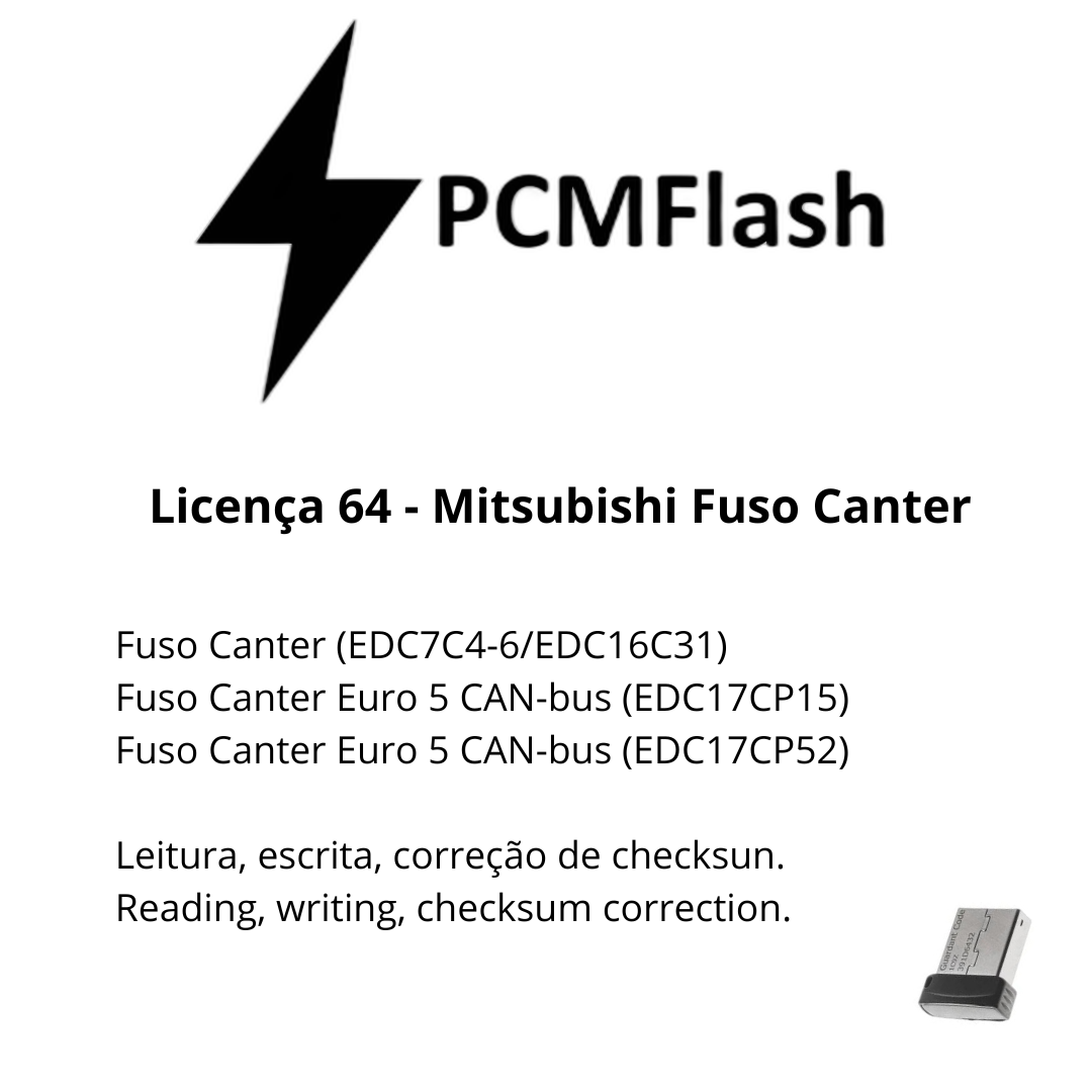 Doongle PCM Flash - Licensa de módulos 01 a 96 - Software para Remap de ECU's