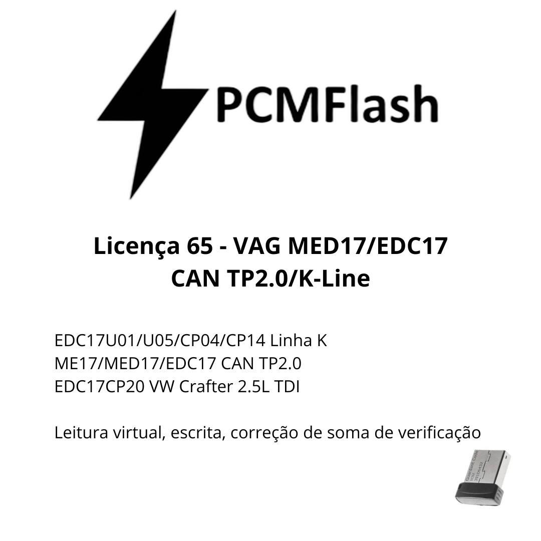 Doongle PCM Flash - Licencia para módulos 01 a 96 - Software para reasignación de ECU