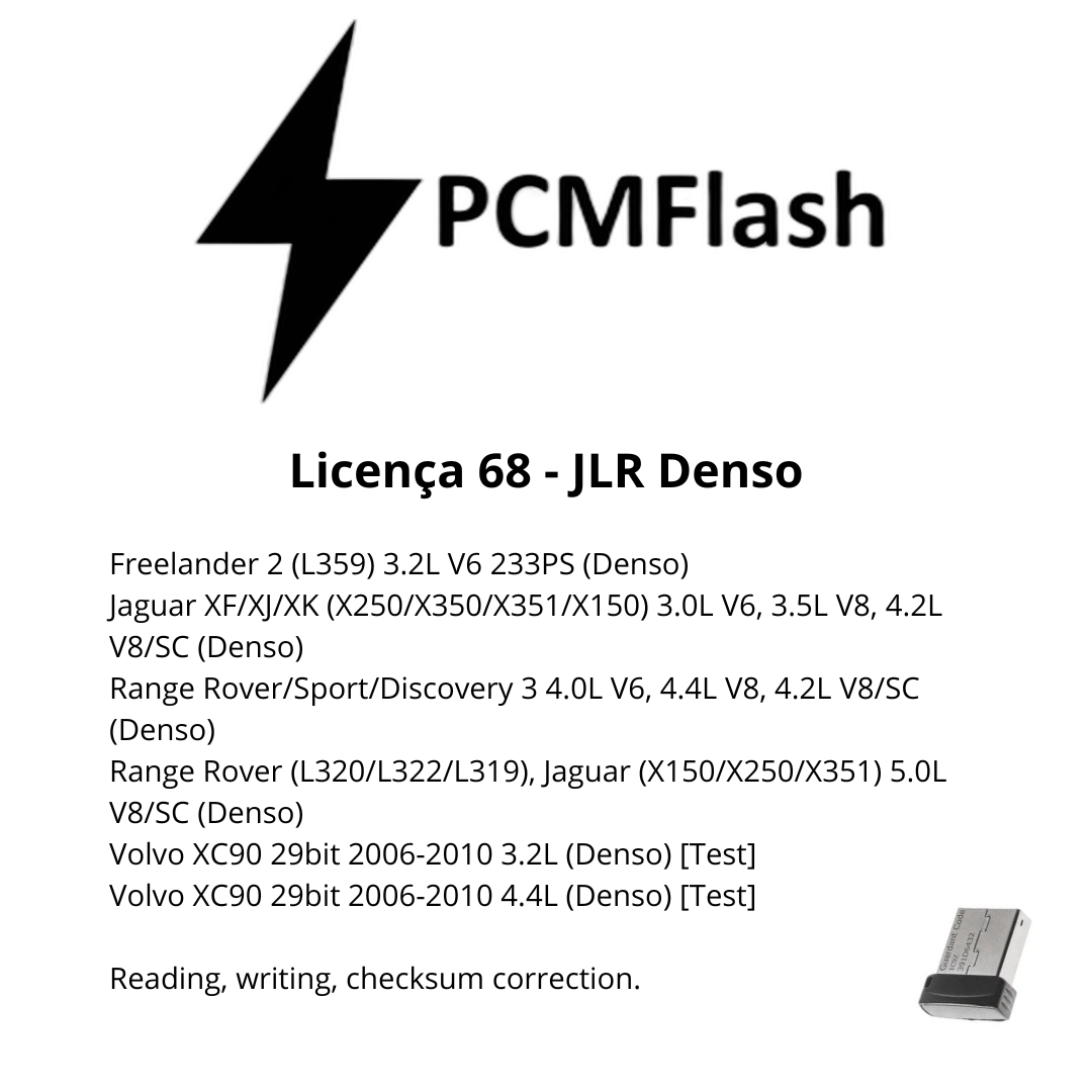 Doongle PCM Flash - Licença de 01 a 96 - Software para Remap de ECU's | OBD 2 TRUCK