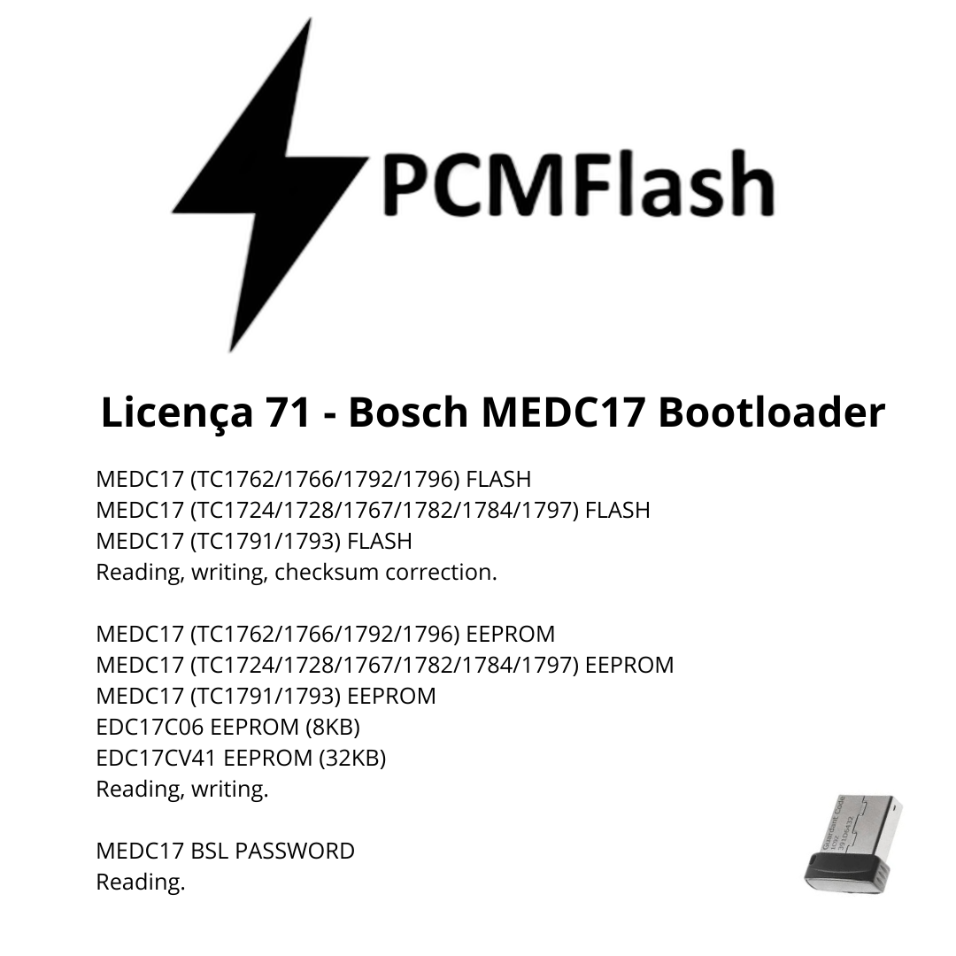 Doongle PCM Flash - License for modules 01 to 96 - Software for ECU Remap