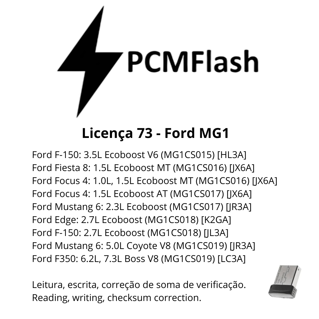 Doongle PCM Flash - License for modules 01 to 96 - Software for ECU Remap