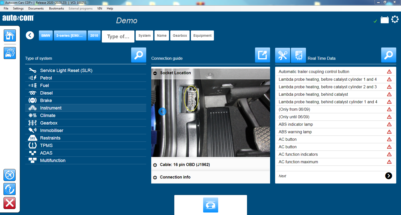Escaner Delphi Tarjeta V3. Software Autocom 2020