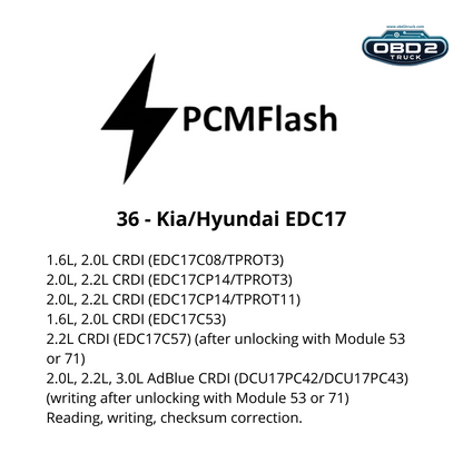 Doongle PCM Flash - License for modules from 01 to 95 - Software for ECU Remap