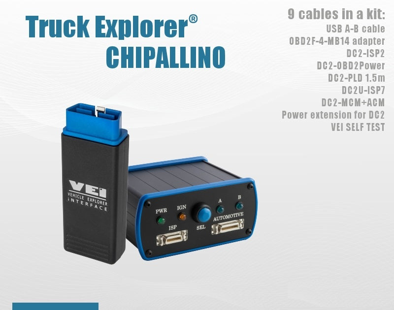 Truck Explorer Chipallino: Specialized Tool for Chiptuning Mercedes-Benz Vehicles | OBD 2 TRUCK