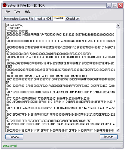 Volvo IS File ED (VISFED) - Ferramenta de Criptografia e Edição de Arquivos de Armazenamento Intermediário Volvo